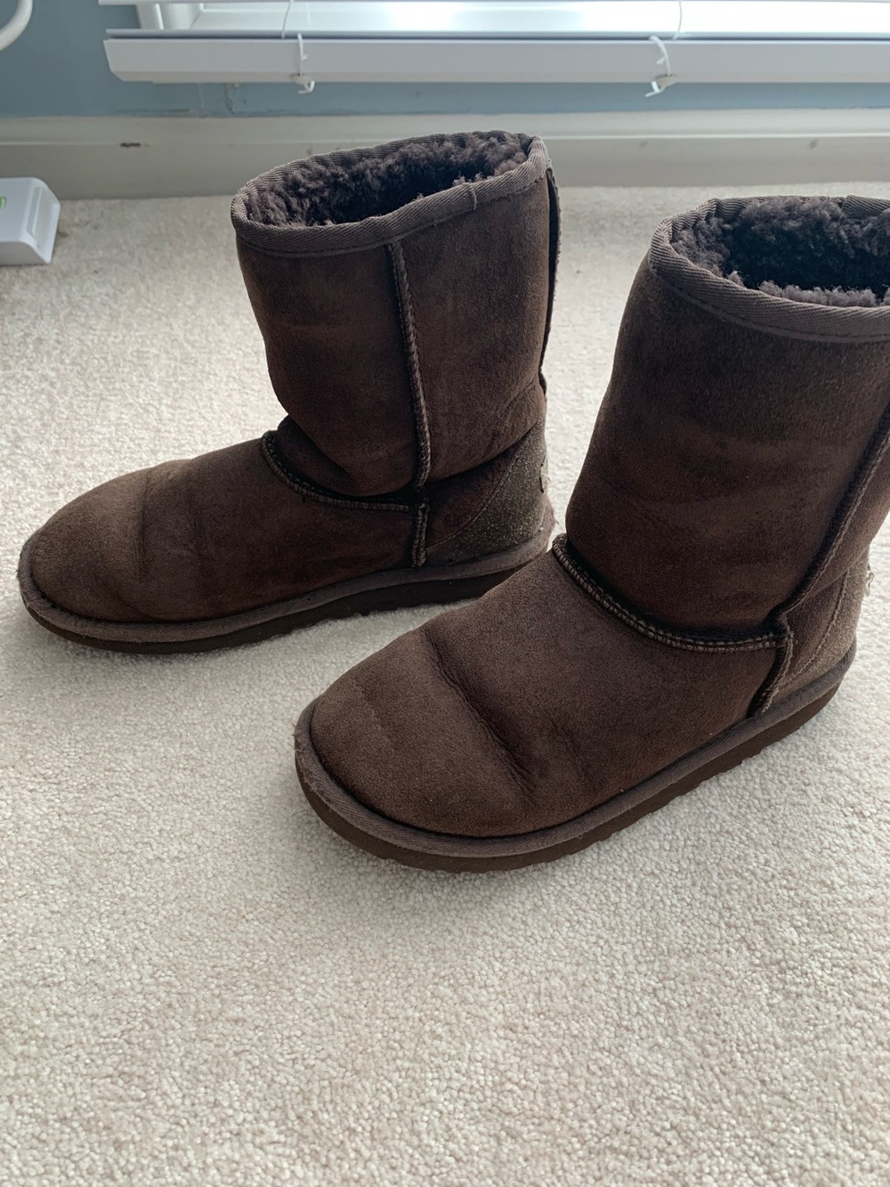 UGG Brown Classic Short Slip-On Boots size 5